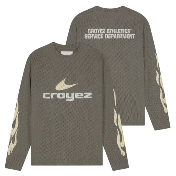 Croyez Service Dept Longsleeve T-shirt Bruin