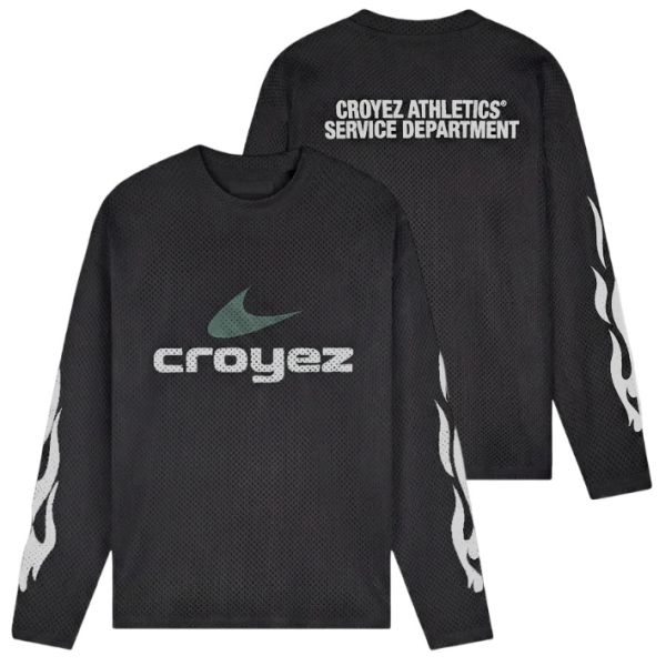 Croyez Service Dept Longsleeve T-shirt Zwart