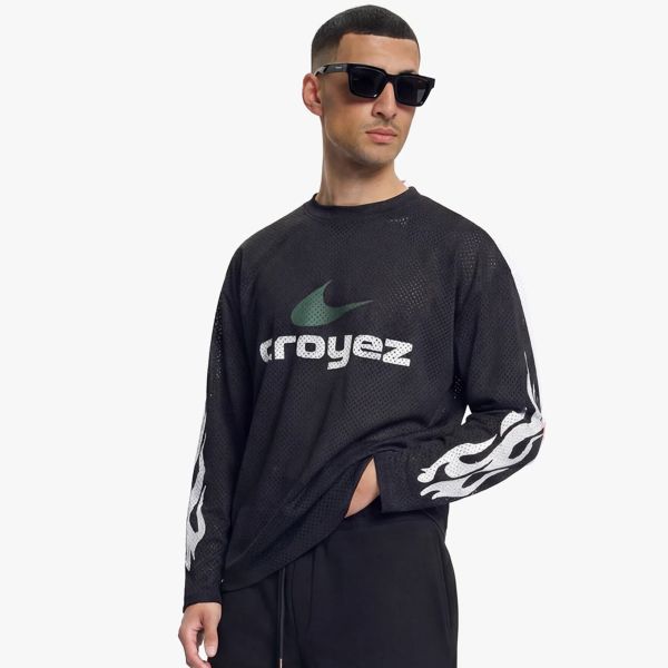 Croyez Service Dept Longsleeve T-shirt Zwart