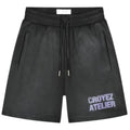 Croyez Sprayed Atelier Korte Broek Zwart
