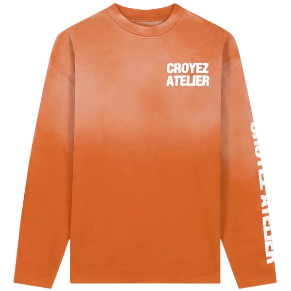 Croyez Sprayed Atelier Longsleeve T-shirt Oranje