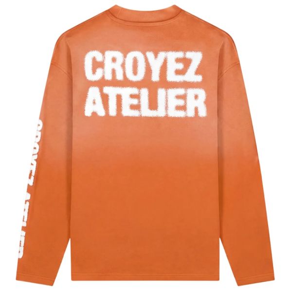 Croyez Sprayed Atelier Longsleeve T-shirt Oranje