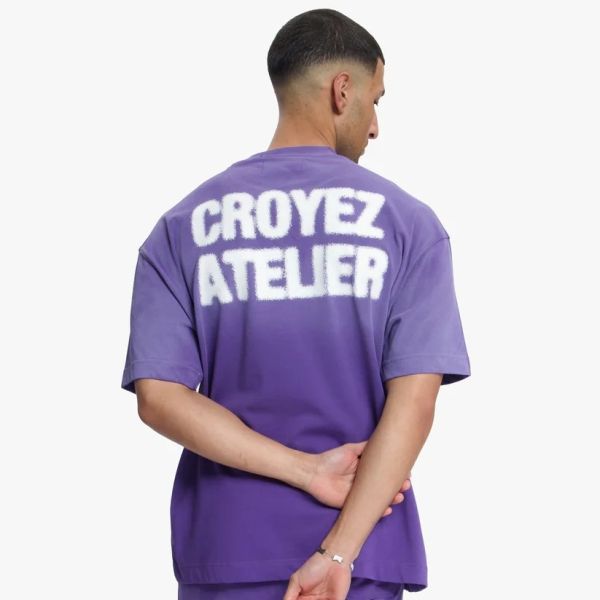 Croyez Sprayed Atelier T-shirt Paars