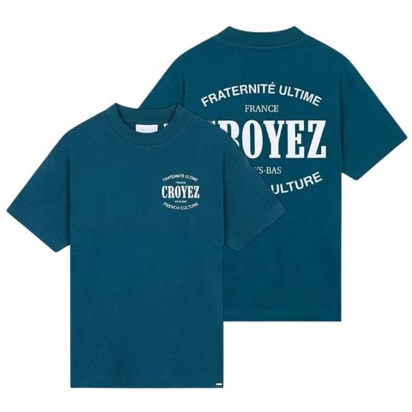 Croyez Stamp T-shirt Donker blauw