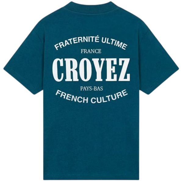 Croyez Stamp T-shirt Donker blauw