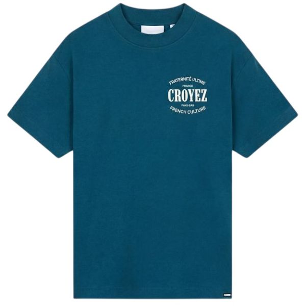 Croyez Stamp T-shirt Donker Blauw