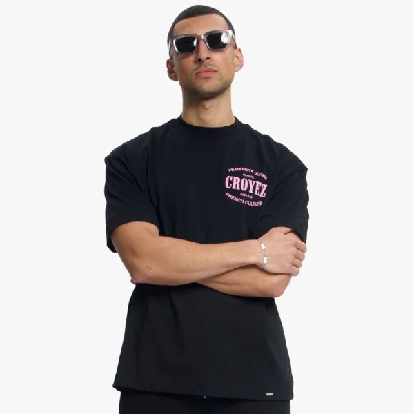 Croyez Stamp T-shirt Zwart
