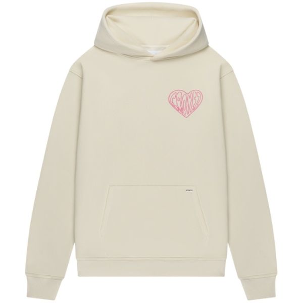 Croyez Stitched Heart Hoodie Off White