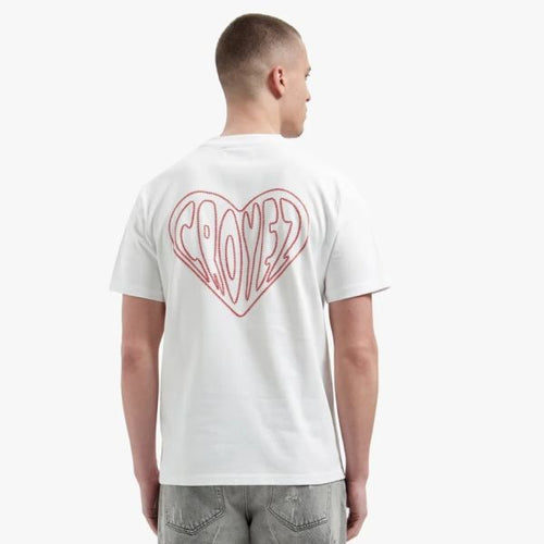 Croyez Stitched Heart T-shirt Wit