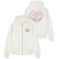 Croyez Stitched Heart Vest Off White