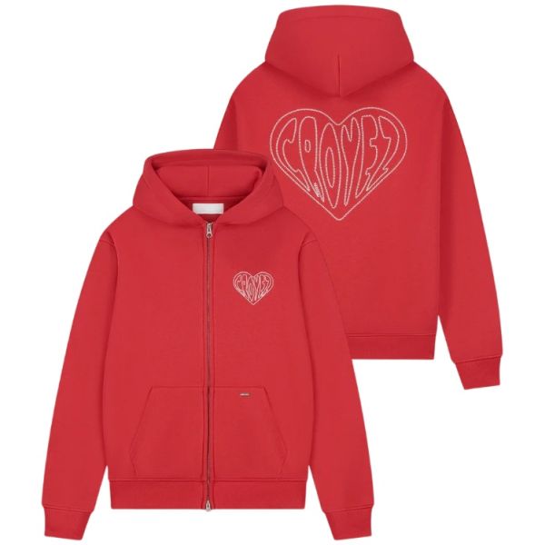Croyez Stitched Heart Vest Rood
