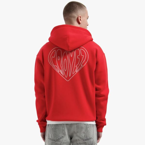 Croyez Stitched Heart Vest Rood
