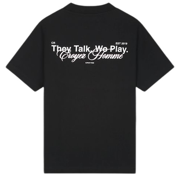 Croyez Talk And Play T-shirt Zwart