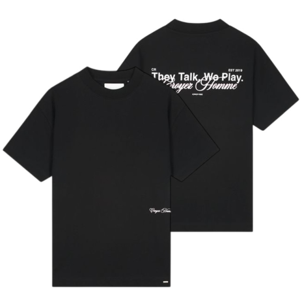 Croyez Talk And Play T-shirt Zwart