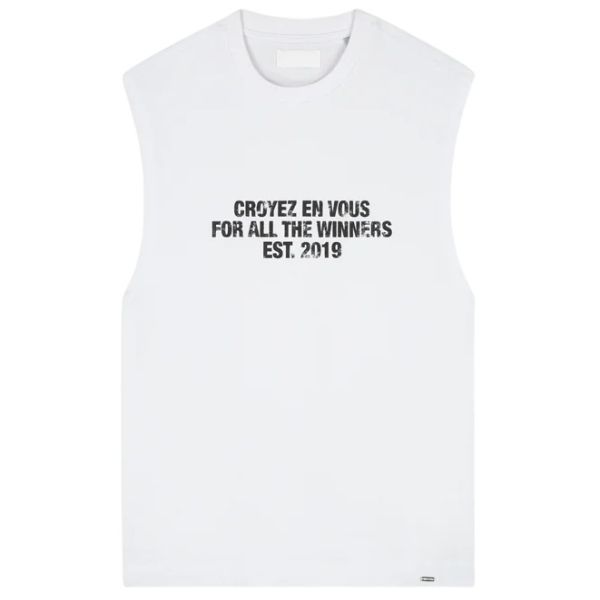 Croyez Winners Sleeveless T-shirt Wit