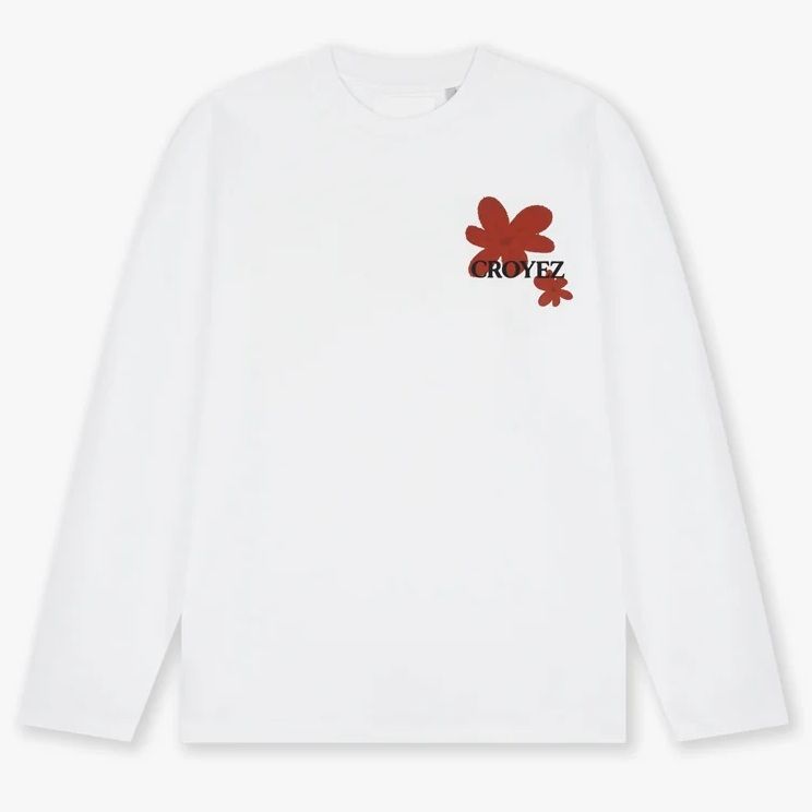 Croyez Botanique Longsleeve T-shirt Wit