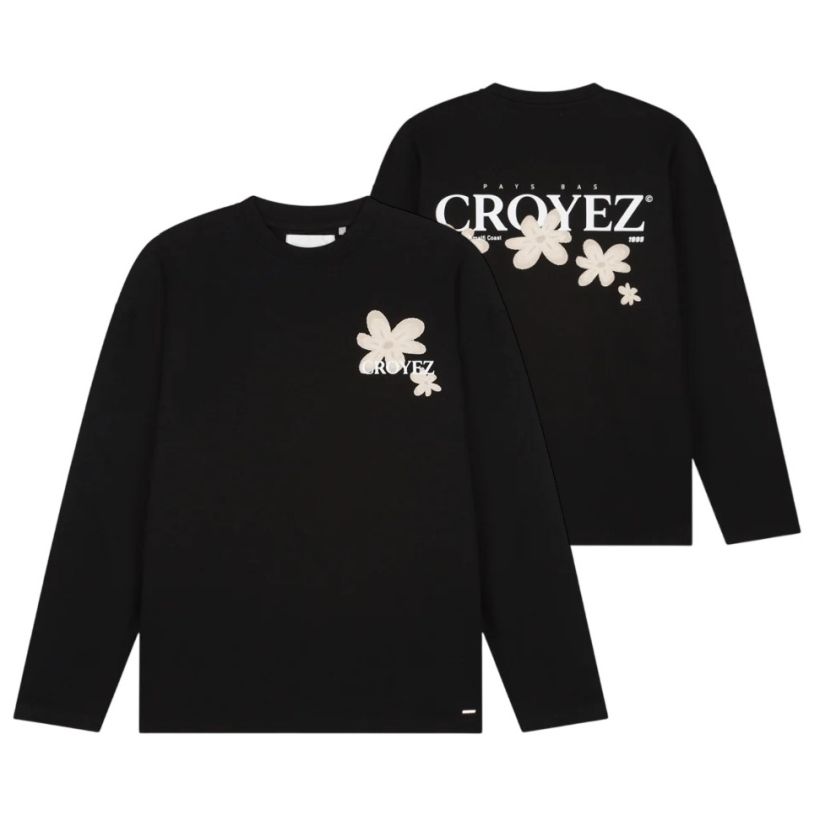 Croyez Botanique Longsleeve T-shirt Zwart