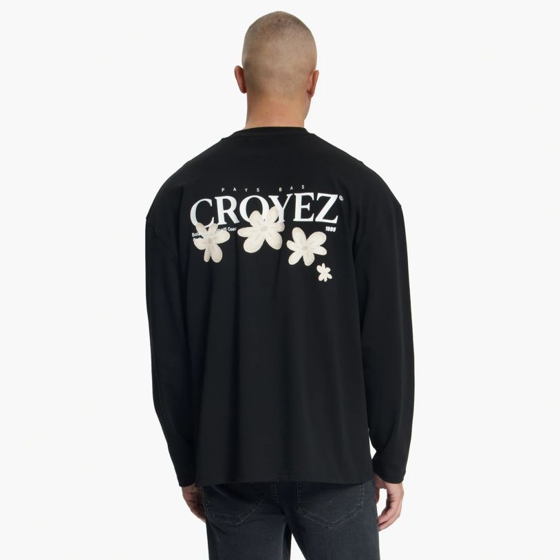 Croyez Botanique Longsleeve T-shirt Zwart