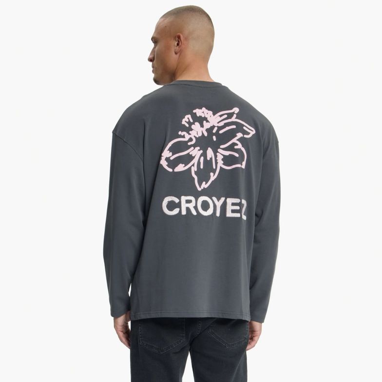 Croyez Gardener Longsleeve T-shirt Antraciet