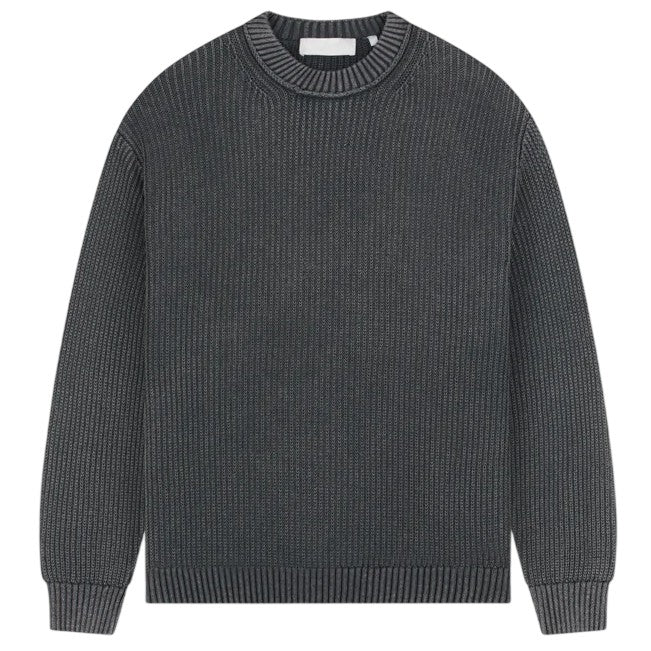 Croyez Ribbed Knit Sweater Antraciet