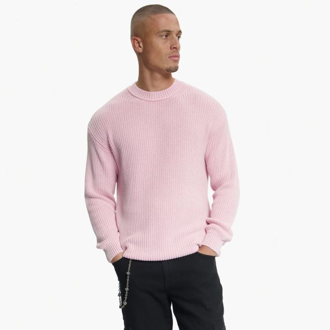 Croyez Ribbed Knit Sweater Roze