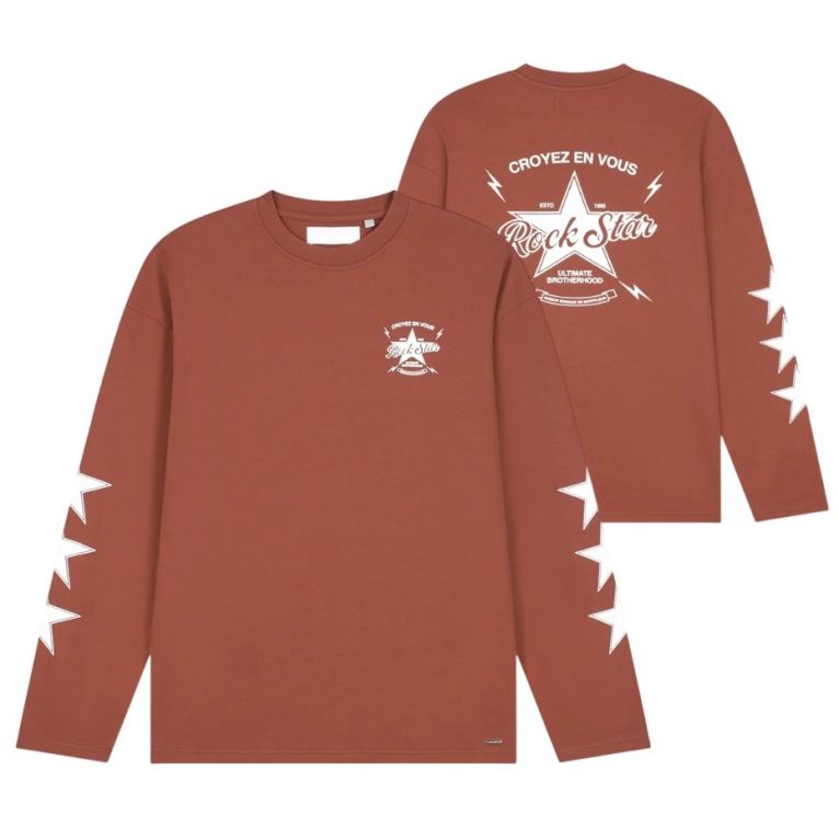 Croyez Rockstar Longsleeve T-shirt Rood