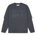 Croyez Showroom Double Sleeve Longsleeve T-shirt Antraciet