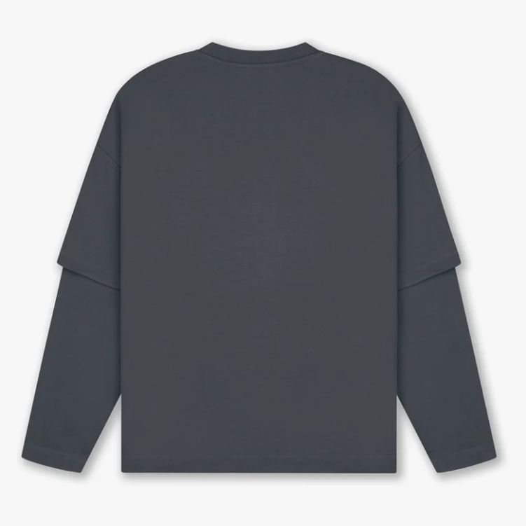 Croyez Showroom Double Sleeve Longsleeve T-shirt Antraciet