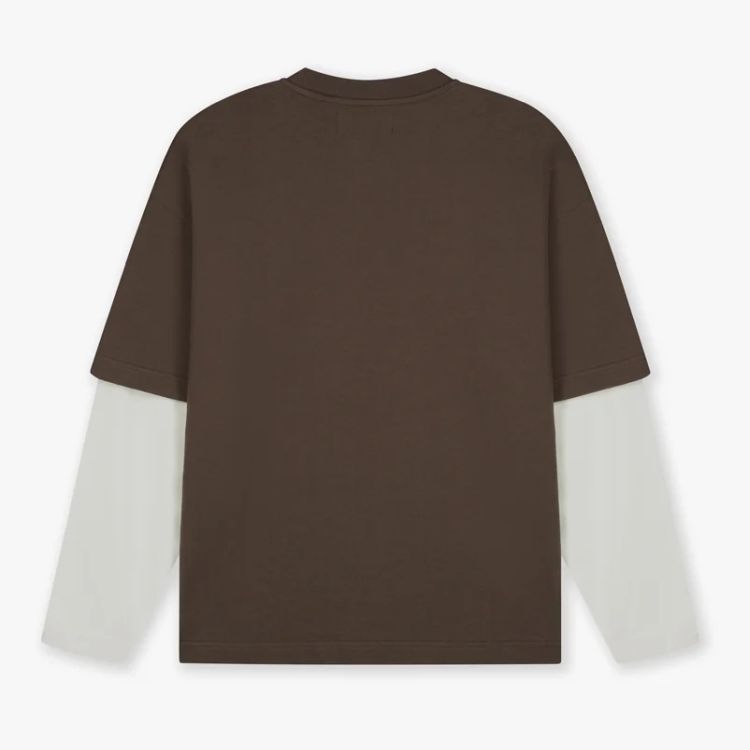 Croyez Showroom Double Sleeve Longsleeve T-shirt Bruin