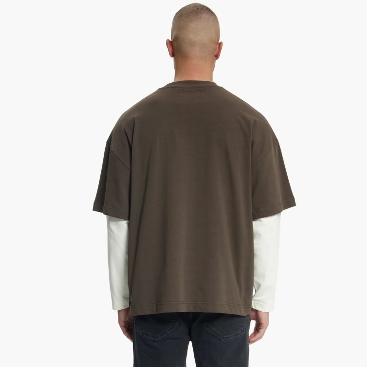 Croyez Showroom Double Sleeve Longsleeve T-shirt Bruin