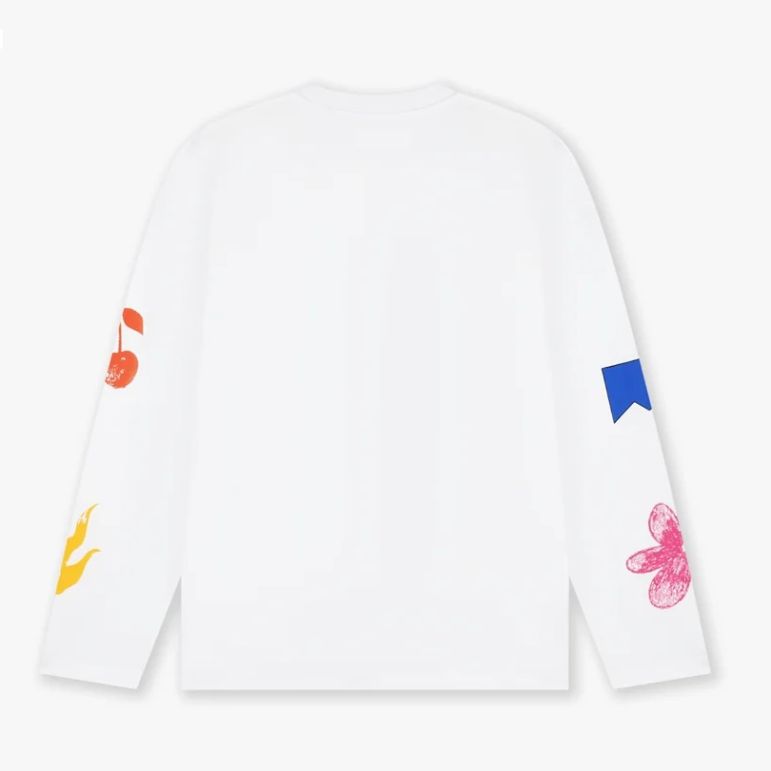 Croyez Sketched Atelier Longsleeve T-shirt Wit