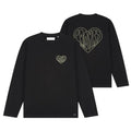 Croyez Stitched Heart Longsleeve T-shirt Zwart