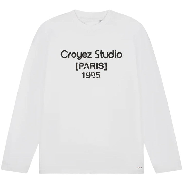Croyez Studio Damaged Longsleeve T-shirt Wit