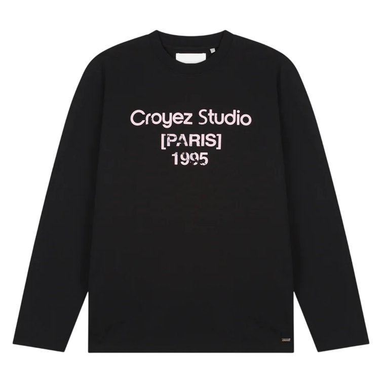 Croyez Studio Damaged Longsleeve T-shirt Zwart