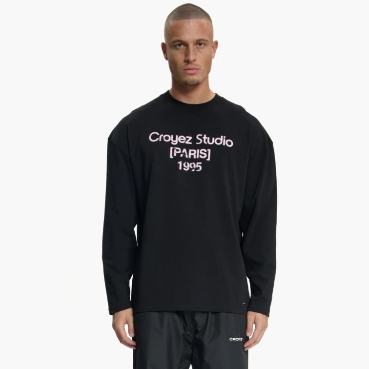 Croyez Studio Damaged Longsleeve T-shirt Zwart