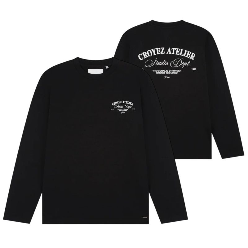 Croyez Studio Dept Longsleeve T-shirt Zwart