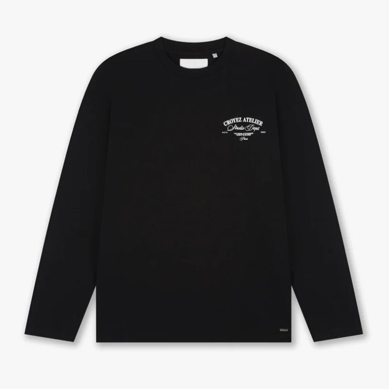 Croyez Studio Dept Longsleeve T-shirt Zwart