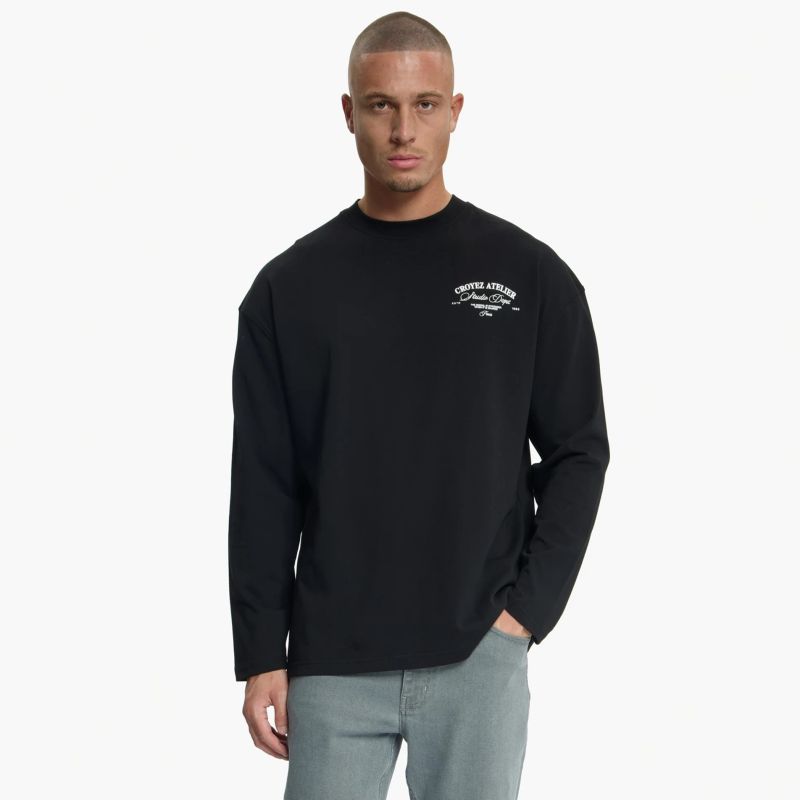 Croyez Studio Dept Longsleeve T-shirt Zwart