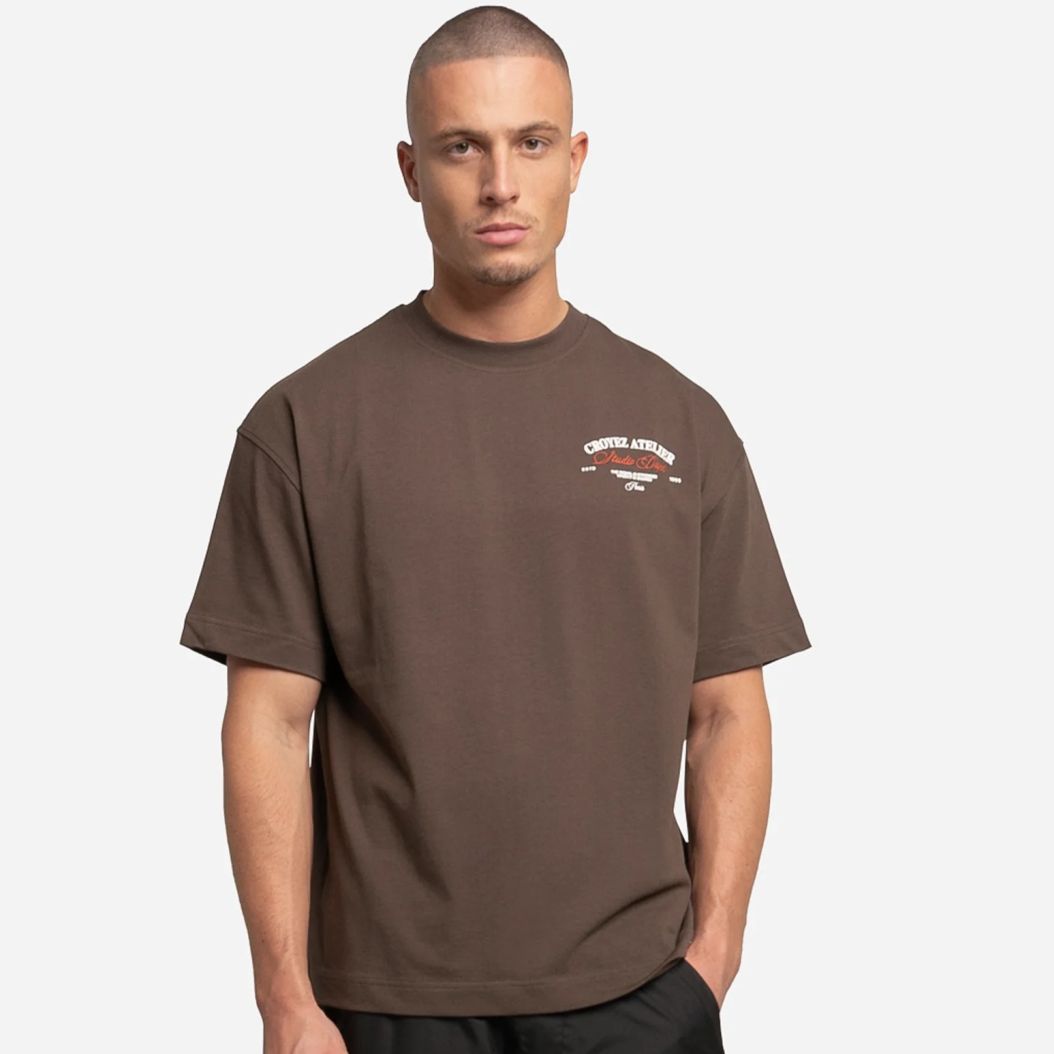 Croyez Studio Dept T-shirt Bruin