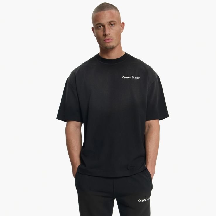 Croyez Studio Faded T-shirt Zwart