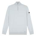 Malelions Knitted Quarter Zip Sweater Grijs