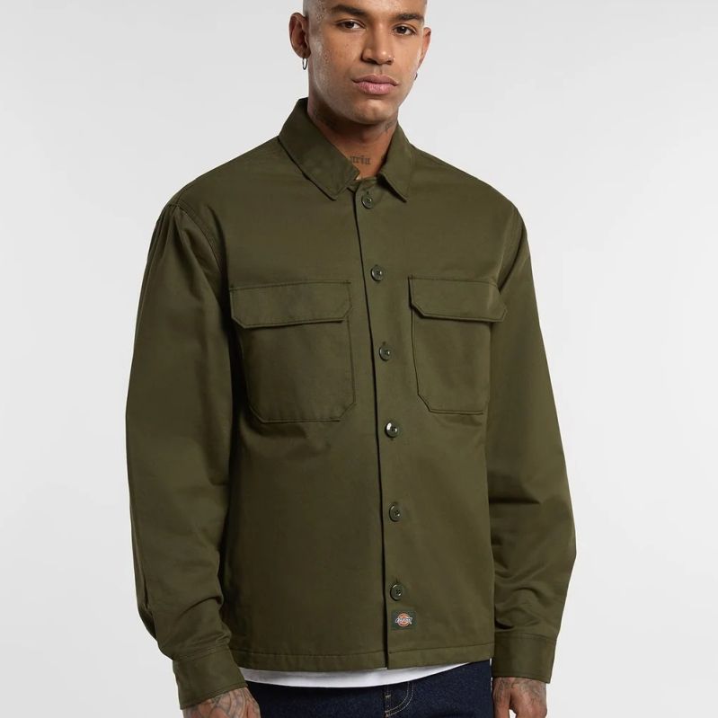 Dickies 247 Shacket Overhemd Donker Groen