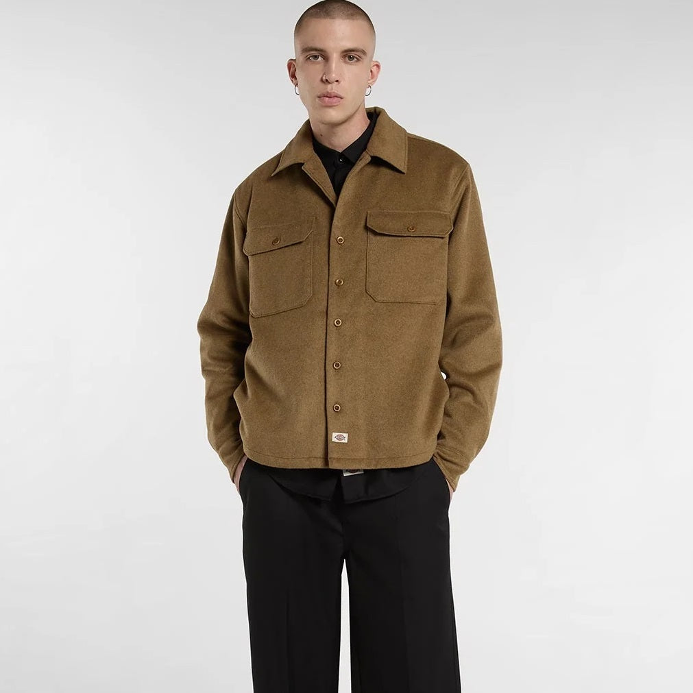 Dickies Torovada Wool Overshirt Bruin