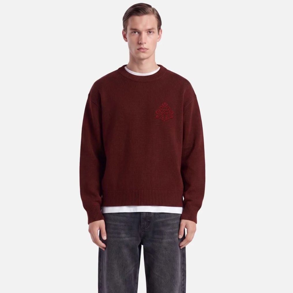 Don’t Waste Culture Aroloa Knitted Sweater Bordeaux