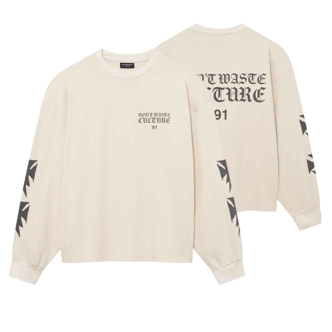 Don’t Waste Culture Fina Longsleeve T-shirt Beige