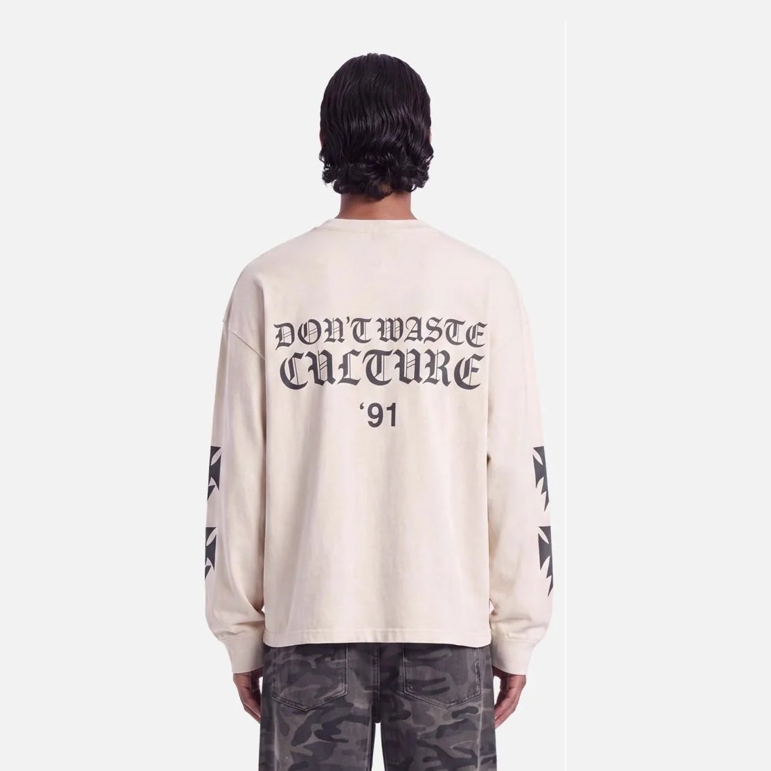 Don’t Waste Culture Fina Longsleeve T-shirt Beige