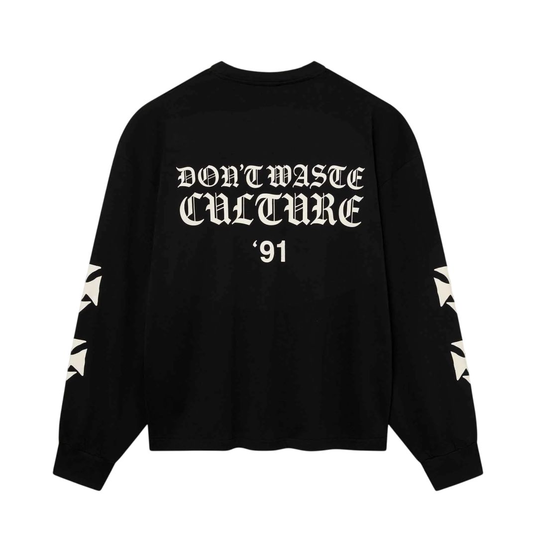 Don’t Waste Culture Fina Longsleeve T-shirt Zwart