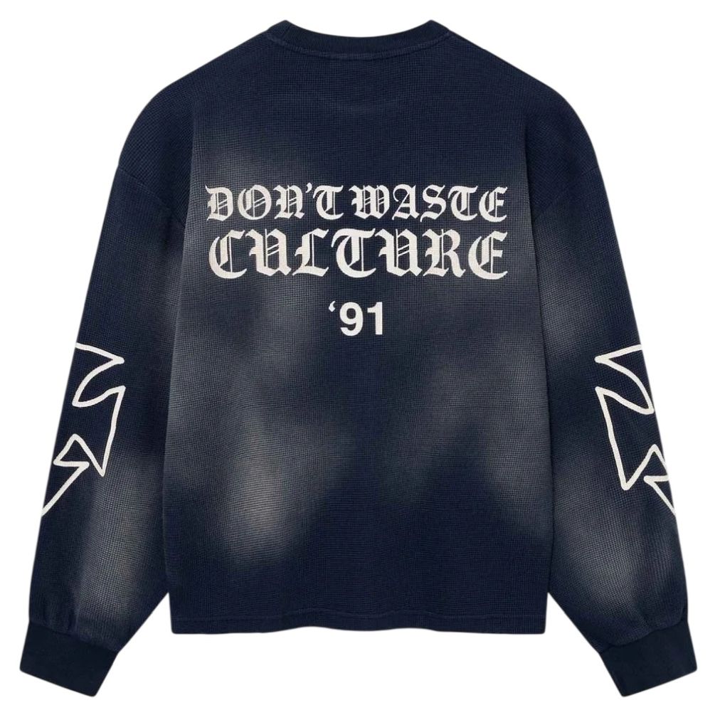 Don’t Waste Culture Romiya Longsleeve T-shirt Navy
