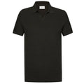 Profuomo Luxury Open Collar Polo Donker Bruin