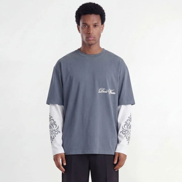 Don’t Waste Culture Alare Longsleeve T-shirt Licht Blauw